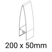 Knotwood Batten Elliptical 50mm x 200mm Female/Part B - 6500mm